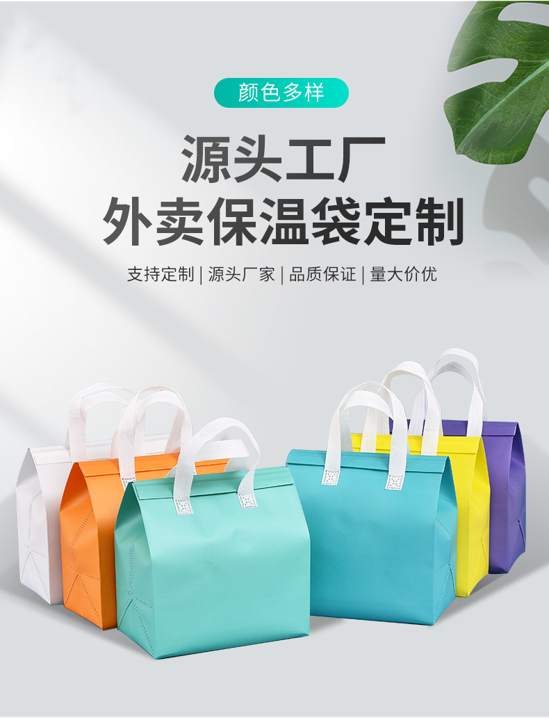 常州市无纺布保温袋外卖袋
